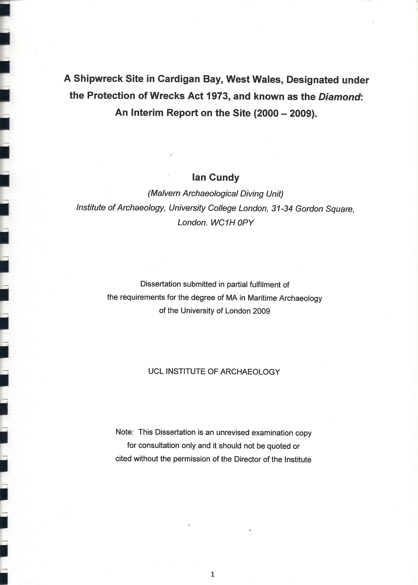 Report - Diamond - 2009